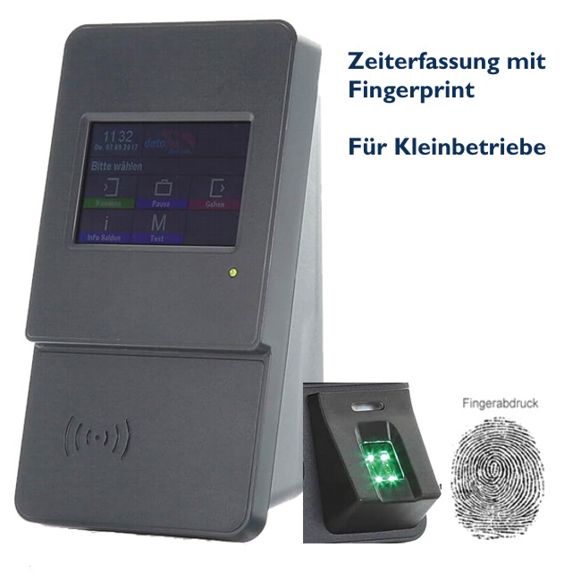 Zeiterfassung mit Fingerprint für Kleinbetriebe