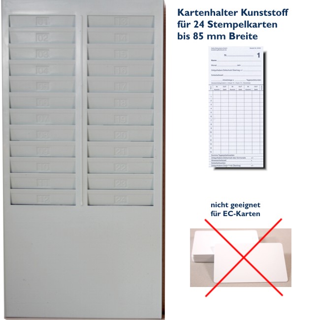 Kartenhalter 24er für Stempelkarten