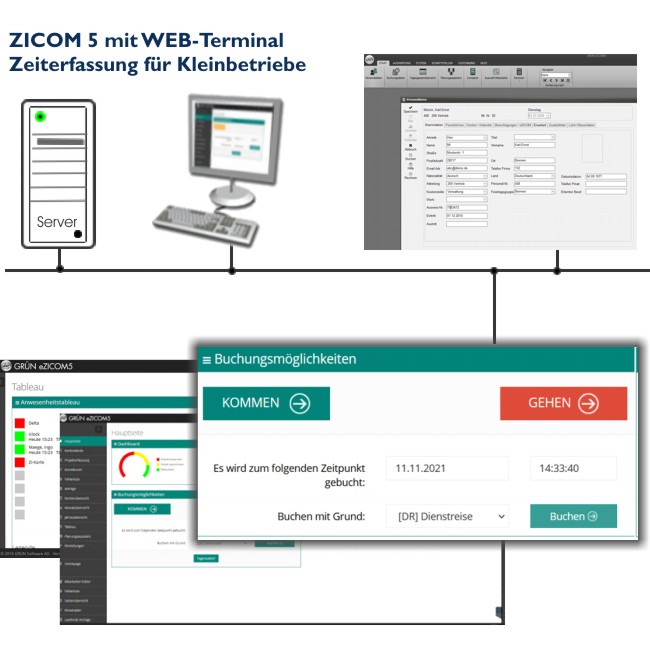 ZICOM5 Zeiterfassung