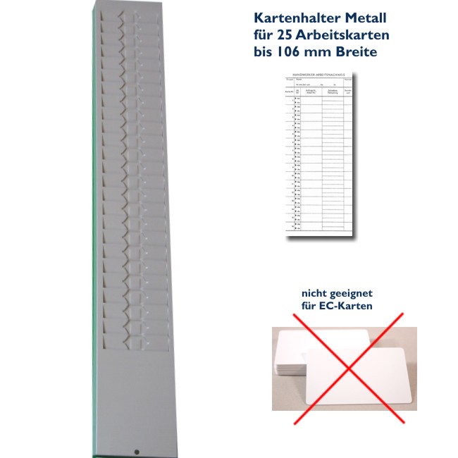 Kartenhalter 25er für Arbeitskarten