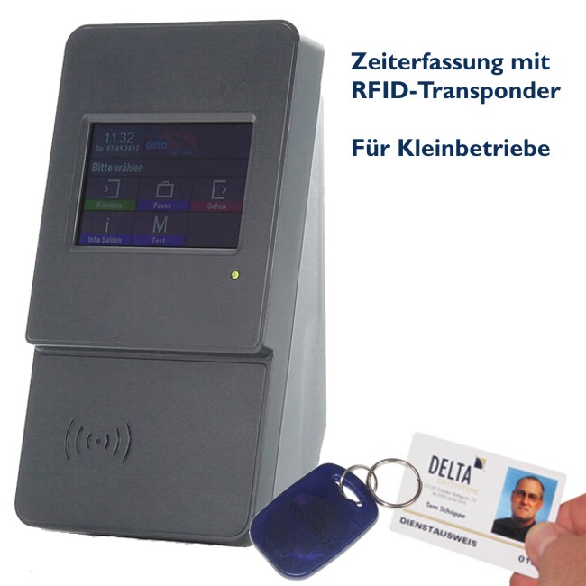 Zeiterfassung mit RFID-Chip für Kleinbetriebe